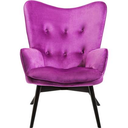 Kare Design Fauteuil Vicky Velvet Purple