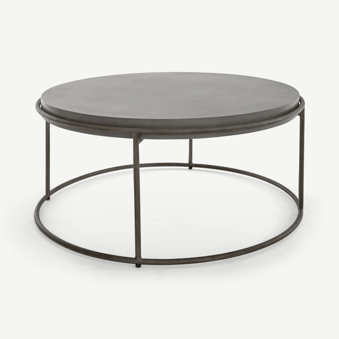 Overtuiging sponsor Herstellen Zurn ronde salontafel, beton | Prijsvergelijking - ZYNO