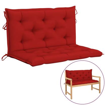 vidaXL Kussen voor schommelstoel 100 cm stof rood