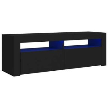 vidaXL Tv-meubel met LED-verlichting 120x35x40 cm zwart