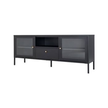 Artichok James metalen tv-meubel zwart - 160 x 35 cm