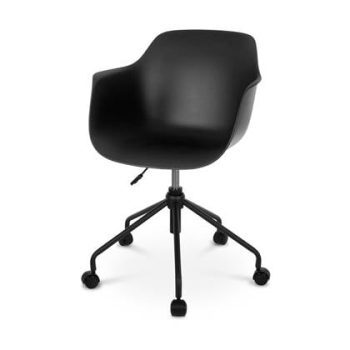 Nolon Nout-Puk bureaustoel zwart - met armleuning - zwart onderstel