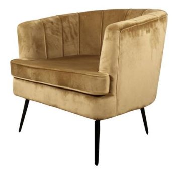 DS4U Norah fauteuil velvet goud