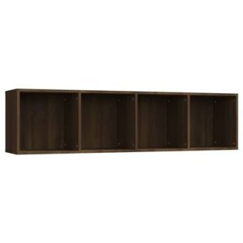 vidaXL Boekenkast|tv-meubel 143x30x36 cm bewerkt hout bruineikenkleur